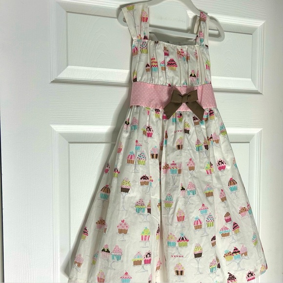 🍭Maggie & Zoe Colorful Cupcake Dress with Pink Accent Size 7 NWT - Picture 2 of 6